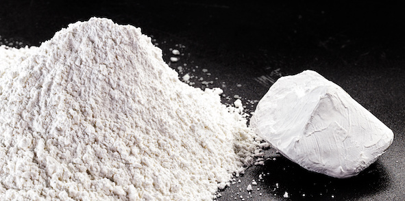 Weißer Kaolin in kosmetischen Produkten
