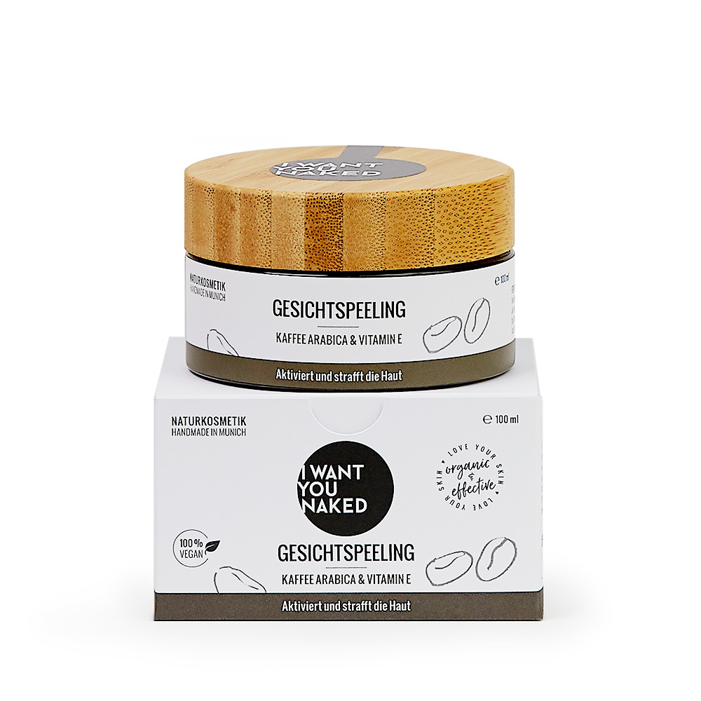 IWYN_PeelingMask-Kaffee_GP01_01_LOW I WANT YOU NAKED - GESICHTSPEELING KAFFEE ARABICA & VITAMIN E