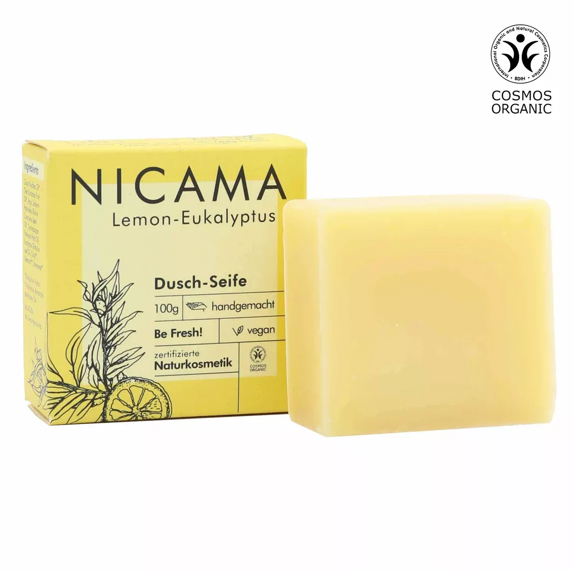 NICAMA - Duschseife - Lemon-Eukalyptus - 100g