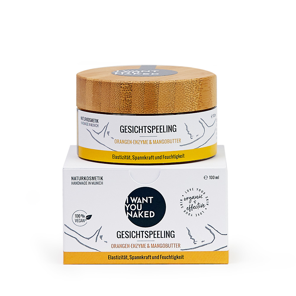 IWYN_PeelingMask-Orange_GP02_01_LOW Peeling - Gesichtspeeling Orangen-Enzyme & Mangobutter