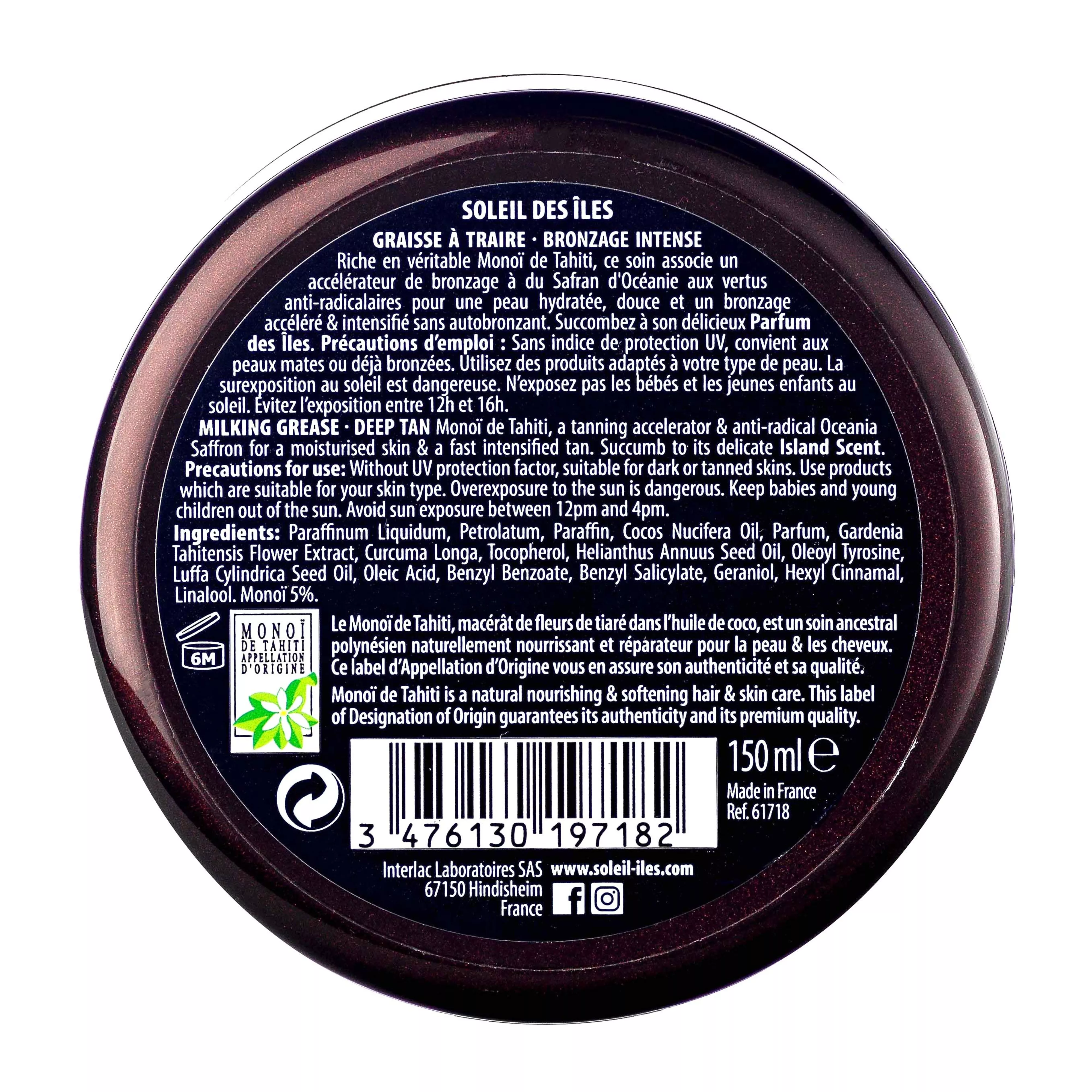 Melkfett Soleil de Iles LSF 0